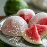 Watermelon Mochi