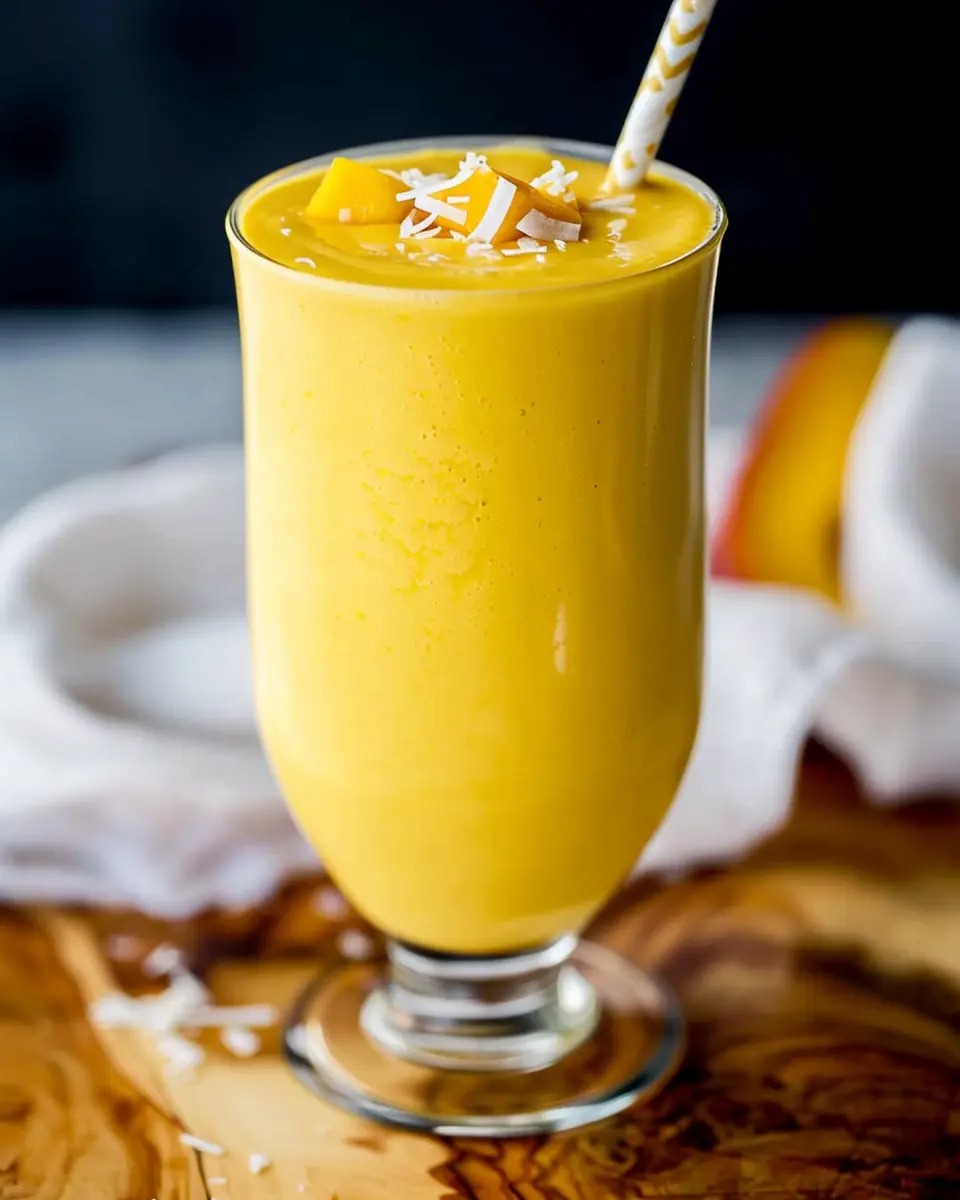 Dairy-Free Mango Coconut Milk Smoothie Recipe