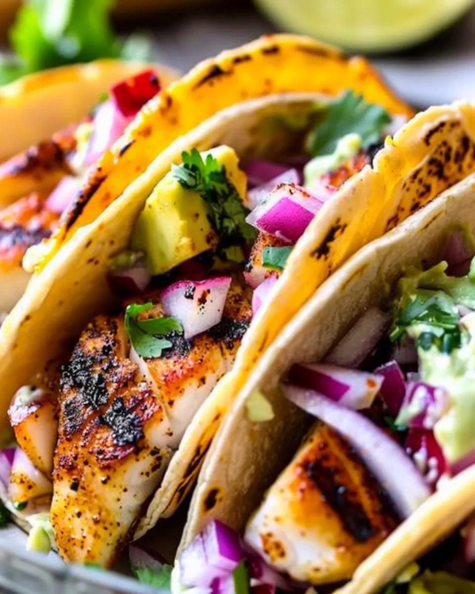 Blackened Tilapia Fish Tacos Recipe