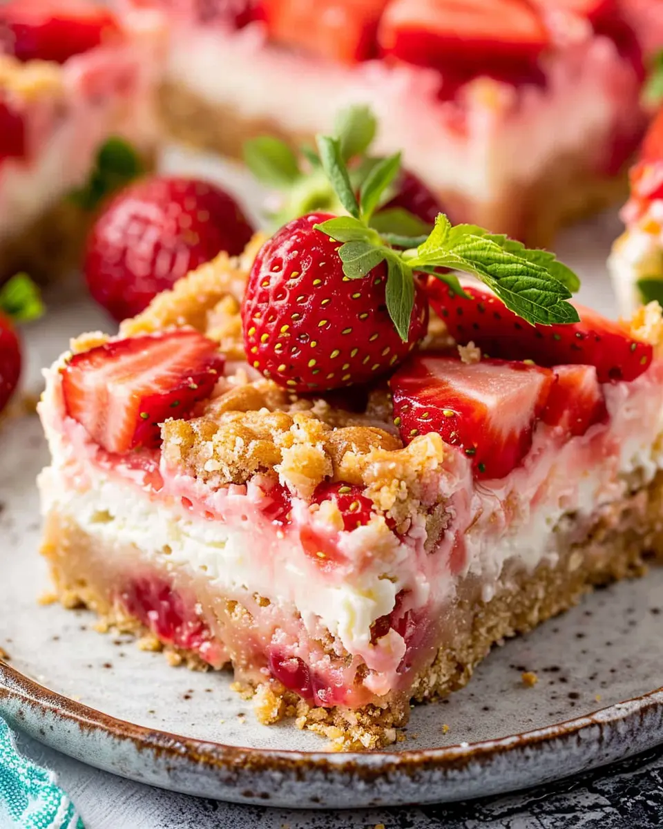Strawberry Cheesecake Bars: Easy Indulgence for Your Sweet Tooth