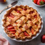 Brown Butter Strawberry Peach Pie