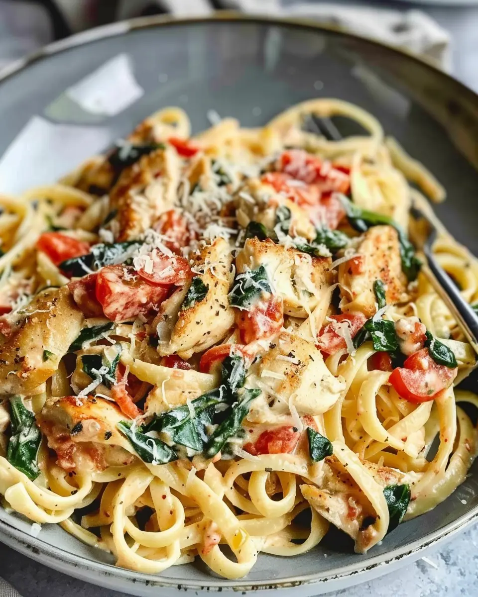 Tuscan Chicken Pasta: Easy Recipe with Turkey Bacon Delight