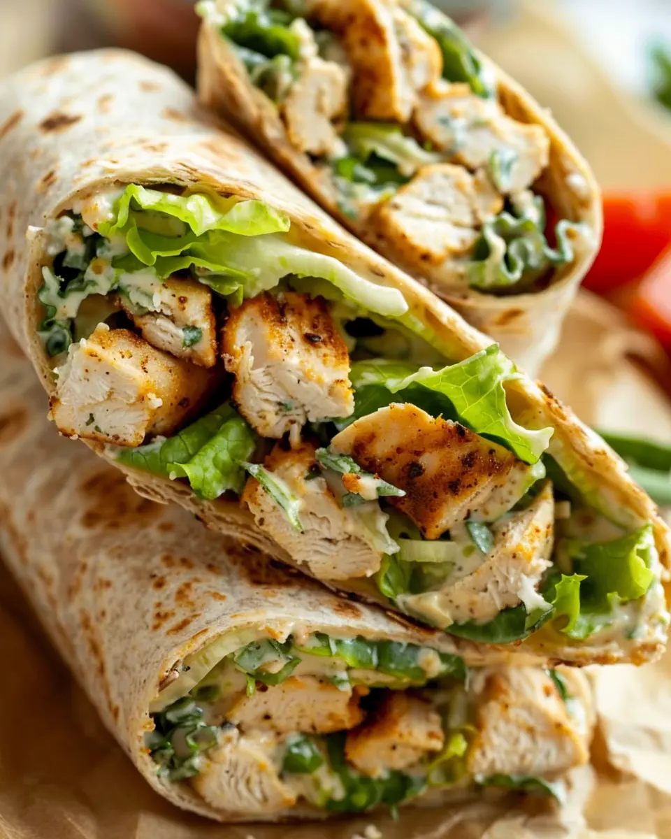 Chicken Caesar Wrap with Turkey Bacon: Easy and Delicious Twist