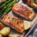 Sheet Pan Salmon and Asparagus with Potatoes