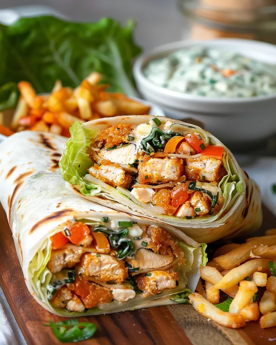 Easy Crispy Chicken Wrap Recipe for a Satisfying Meal at Home