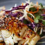 Soy and Ginger Glazed Cod with Asian Slaw