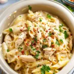 Crock Pot Garlic Parmesan Chicken Pasta