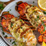 Grilled Lobster Tails w/ Garlic Parm Butter