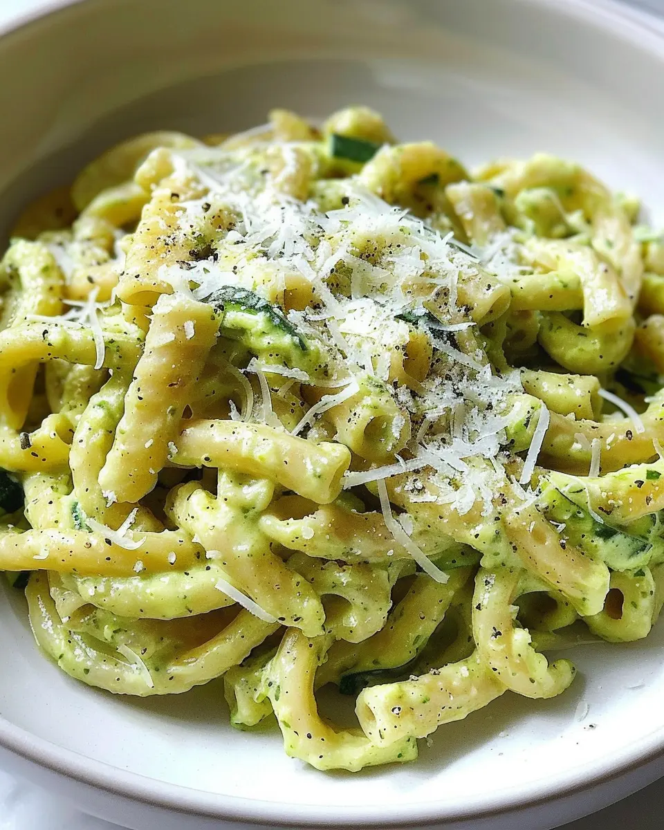 10-minute Creamy Zucchini Pasta