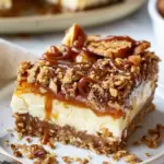 Salted Caramel Apple Cheesecake Bars