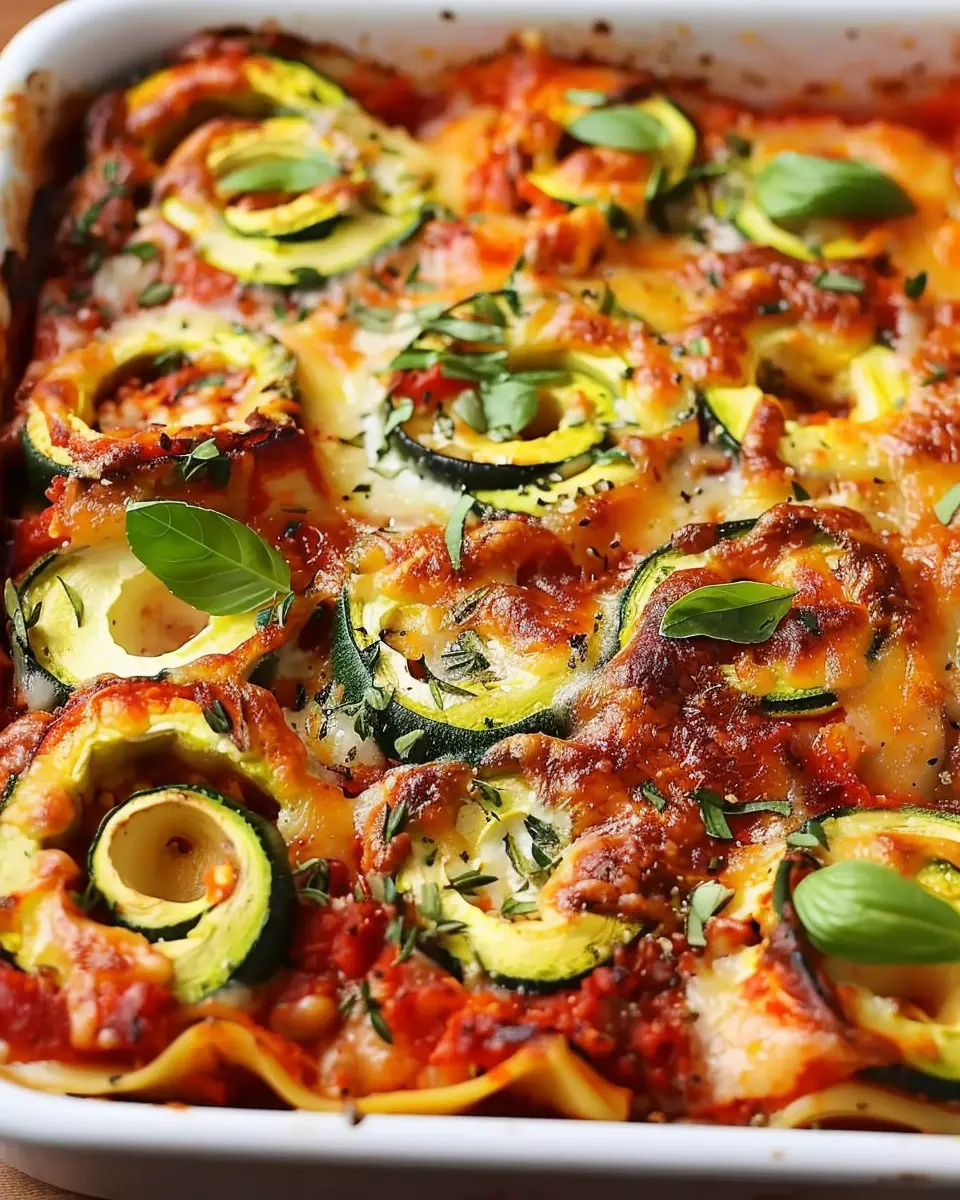 Vegetarian Zucchini Lasagna Spirals