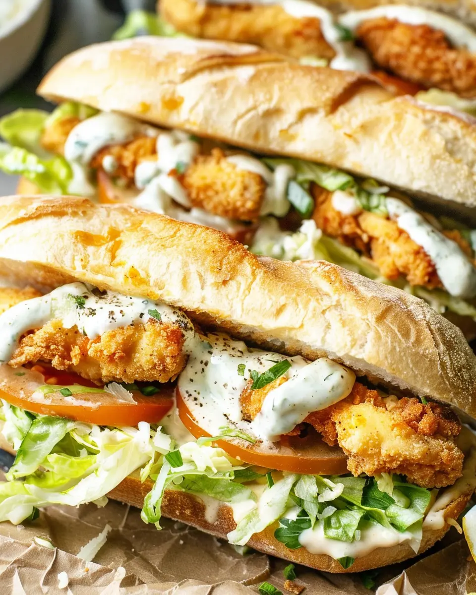 Chicken Caesar Sandwiches with Savory Turkey Bacon Delight